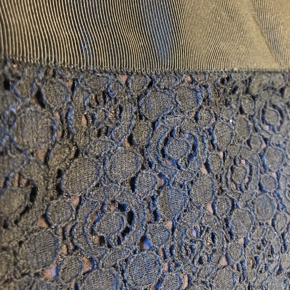 J. Crew black lace textured miniskirt
